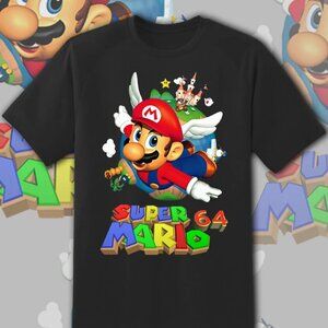Super Mario 64 Box art Retro Game shirt